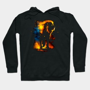 Lion on fire Hoodie